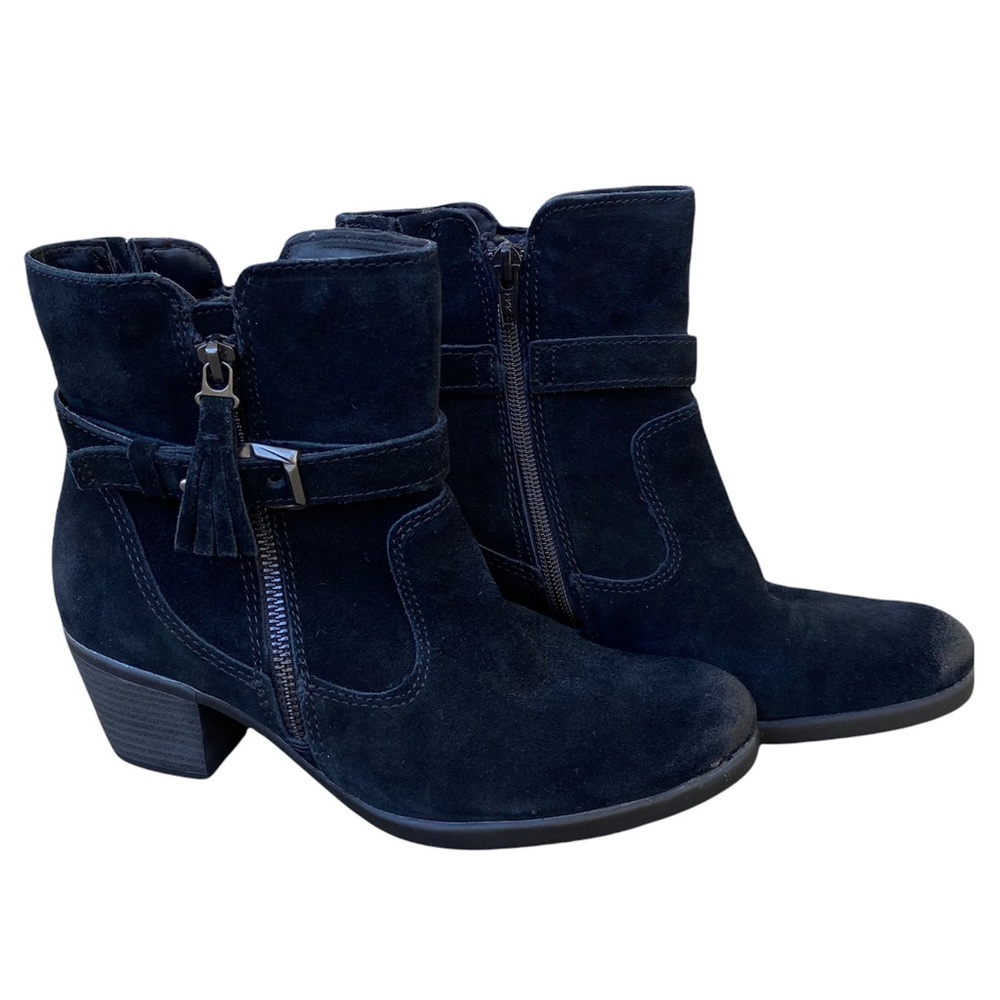 FINAL PRICE❗️Earth Origins Black Suede Tori Ankle Boots Size 7M
